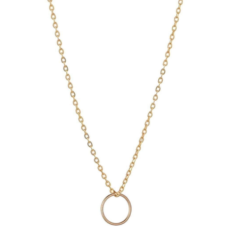 N249H | Gold Filled Small Circle Necklace