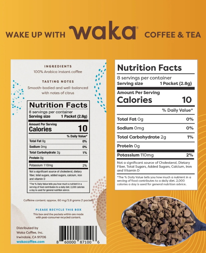 Waka Instant Coffee Medium Roast