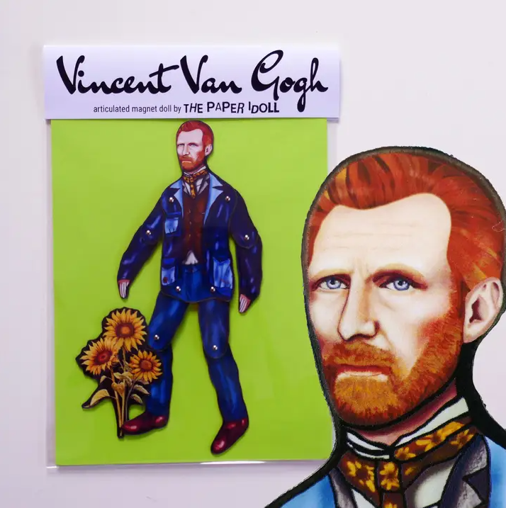 Van Gogh Posable Fridge Magnet