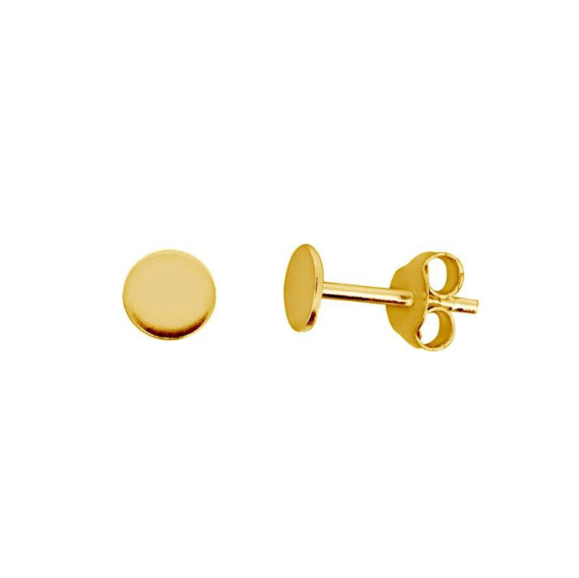 ST042 | Gold Filled Mod Mini Disc Stud Earrings