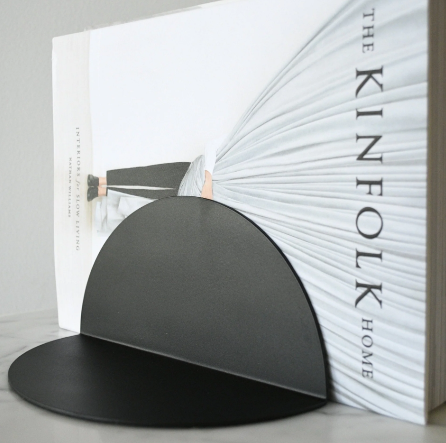 Behr & Co Matte Black Bookends (set of 2)
