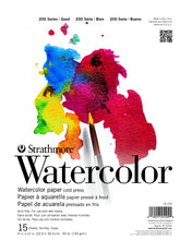 Strathmore Student Watercolor Pad 90lb 15 Sheet 19x12 (SM25109)