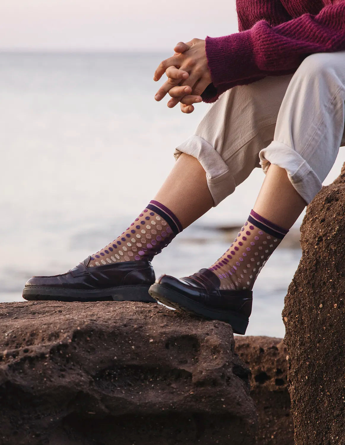 Vetrata Violette Socks