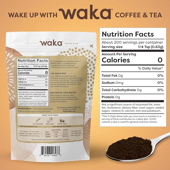 Waka Instant Tea Powder Black Tea
