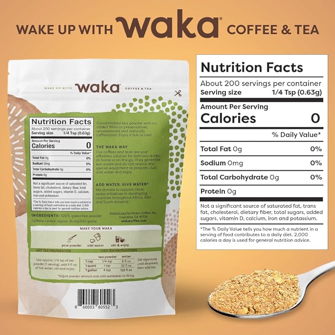 Waka Instant Tea Powder Green Tea