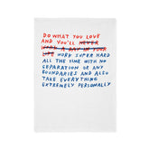 Adam JK Do What You Love Tea Towel
