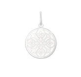 Sisterhood Fleur Small Pendant (silver/alpine white)