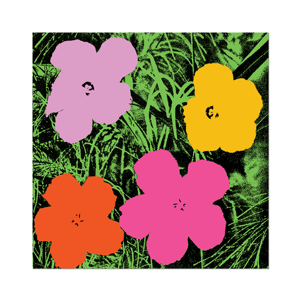 Andy Warhol Flowers Sticker