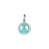 Angel Wings Mini Pendant (silver/seafoam)