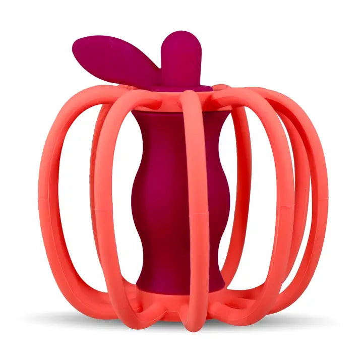 RaZ-Apple Teether and Rattle Toy - Red