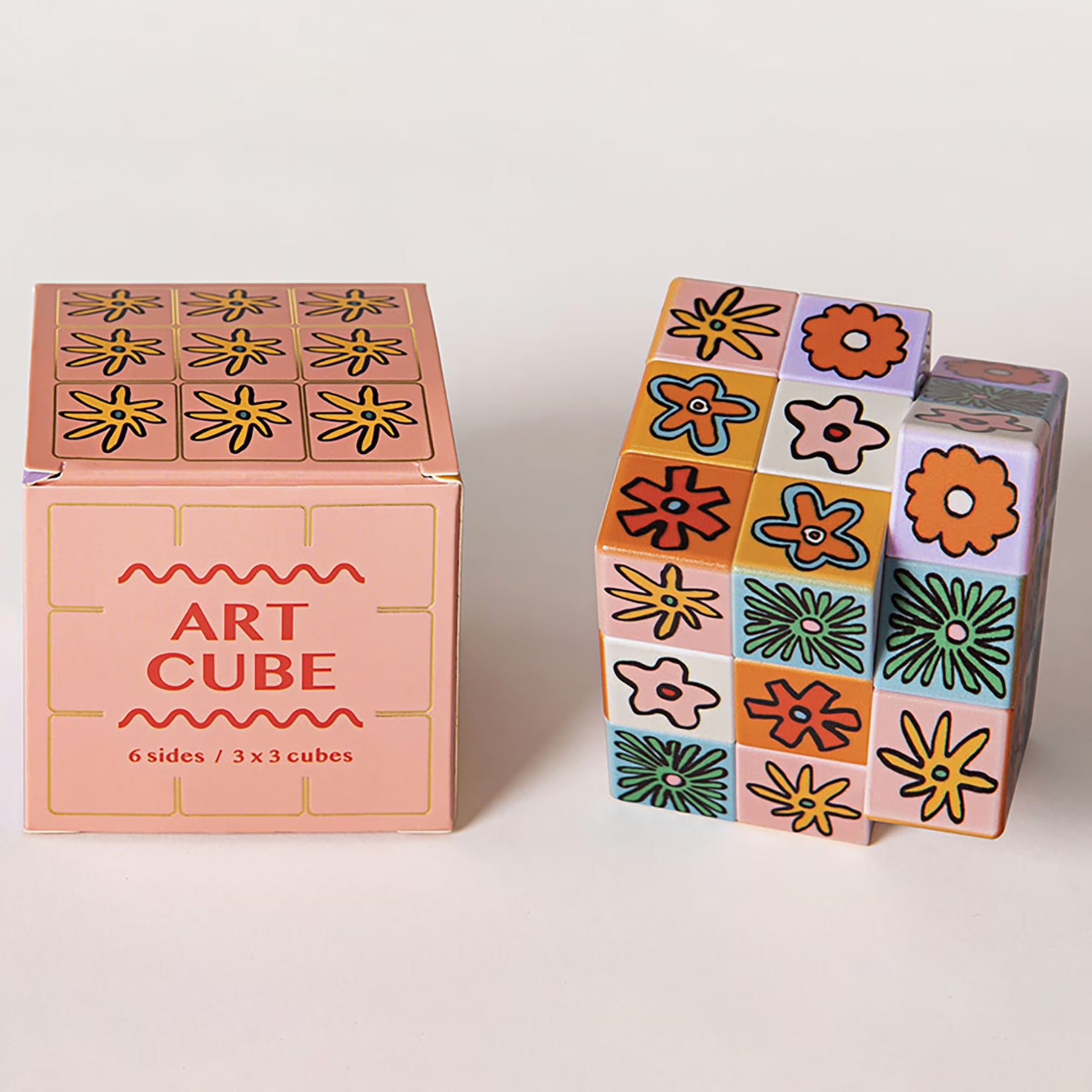 Journey of Something: Art Cube - Flower Pop - 6-Sided Puzzle Game