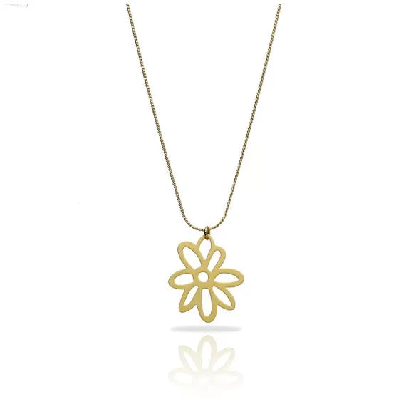 Awen gold-plated short pendant