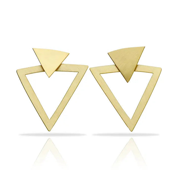 Bau gold-plated earrings