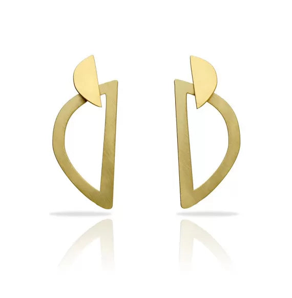 Bau gold-plated earrings