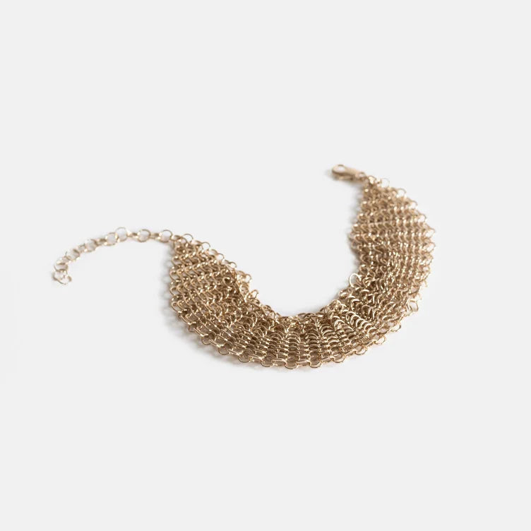 Pascale Lion Collection B DO S/M Bracelet (gold finish)