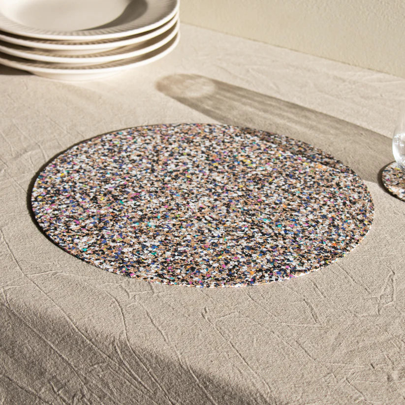 Beach Clean Large Round Placemats (Set of 4)