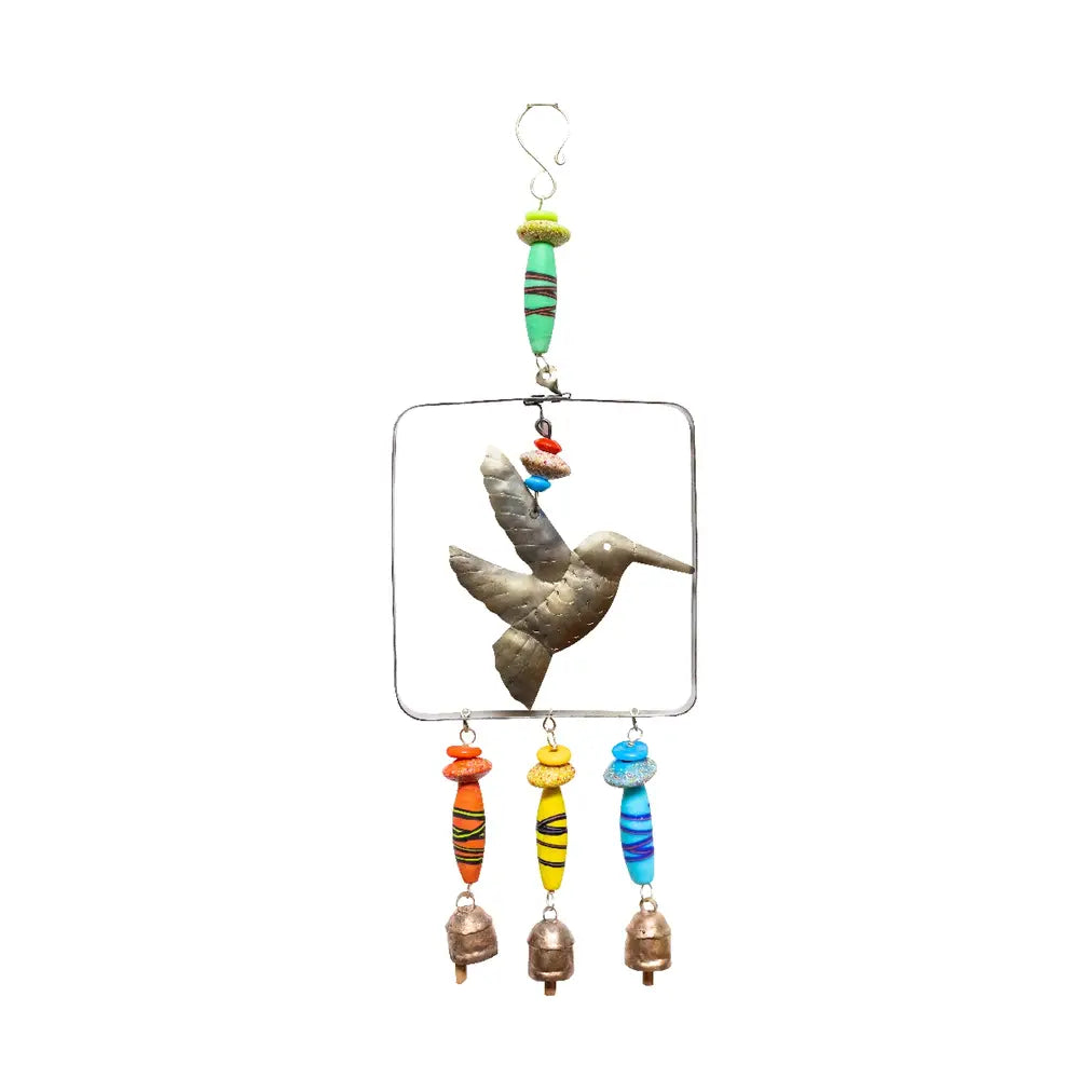 The Beauty of a Hummingbird with Beads & Bell Chime