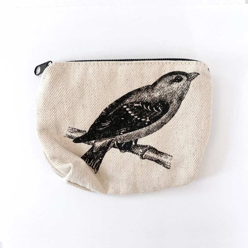 Cotton Canvas Zip Pouch