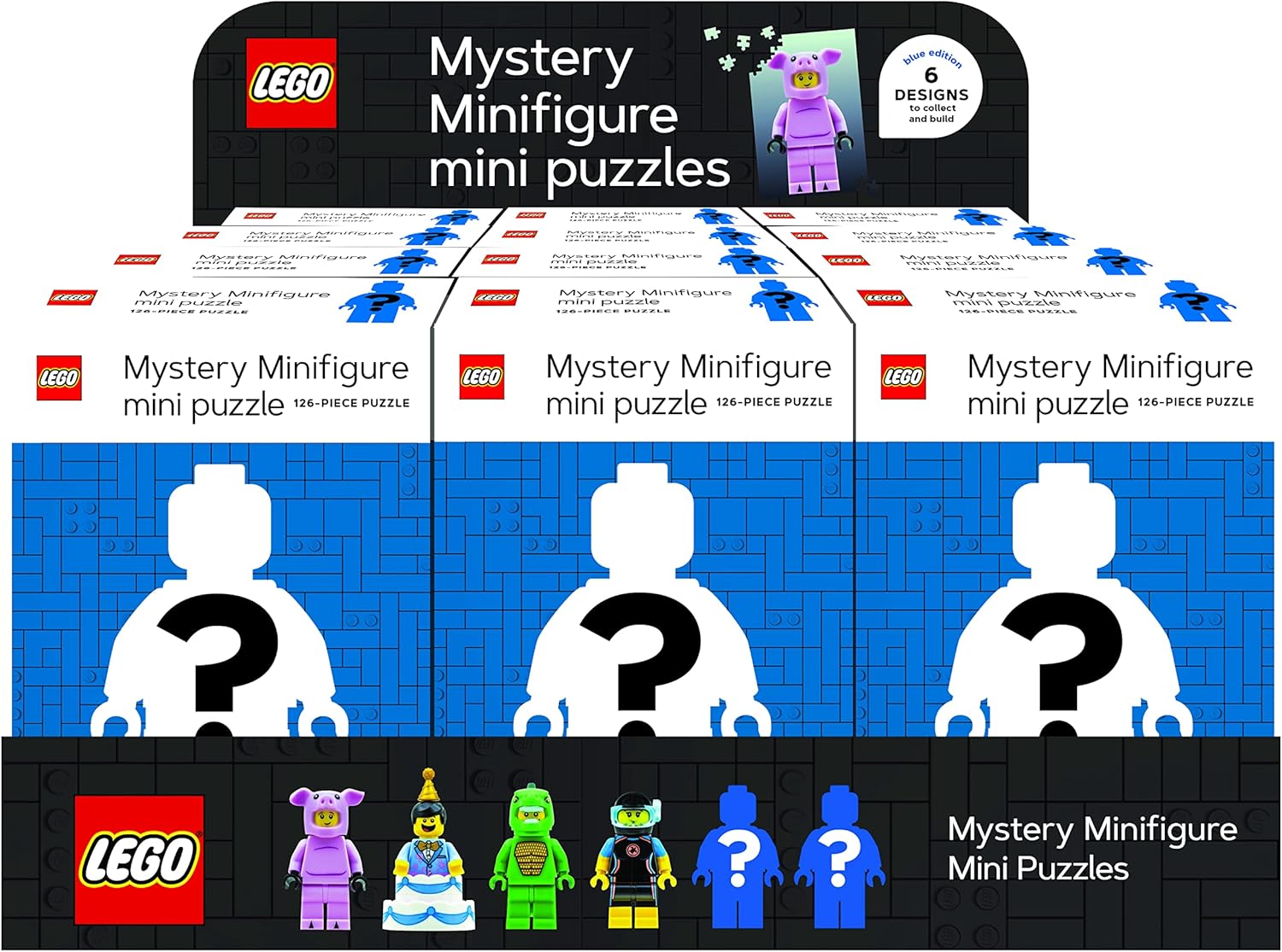 Lego Mystery Minifigure Puzzle Blue Edition