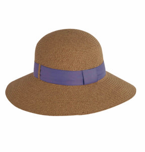 Foldable Twill Sunhat - Blue Band