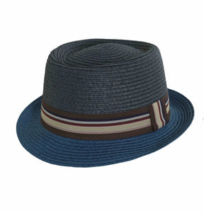Two-Tone Pork Pie Hat