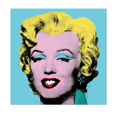 Shot Sage Blue Marilyn by Andy Warhol Sticker