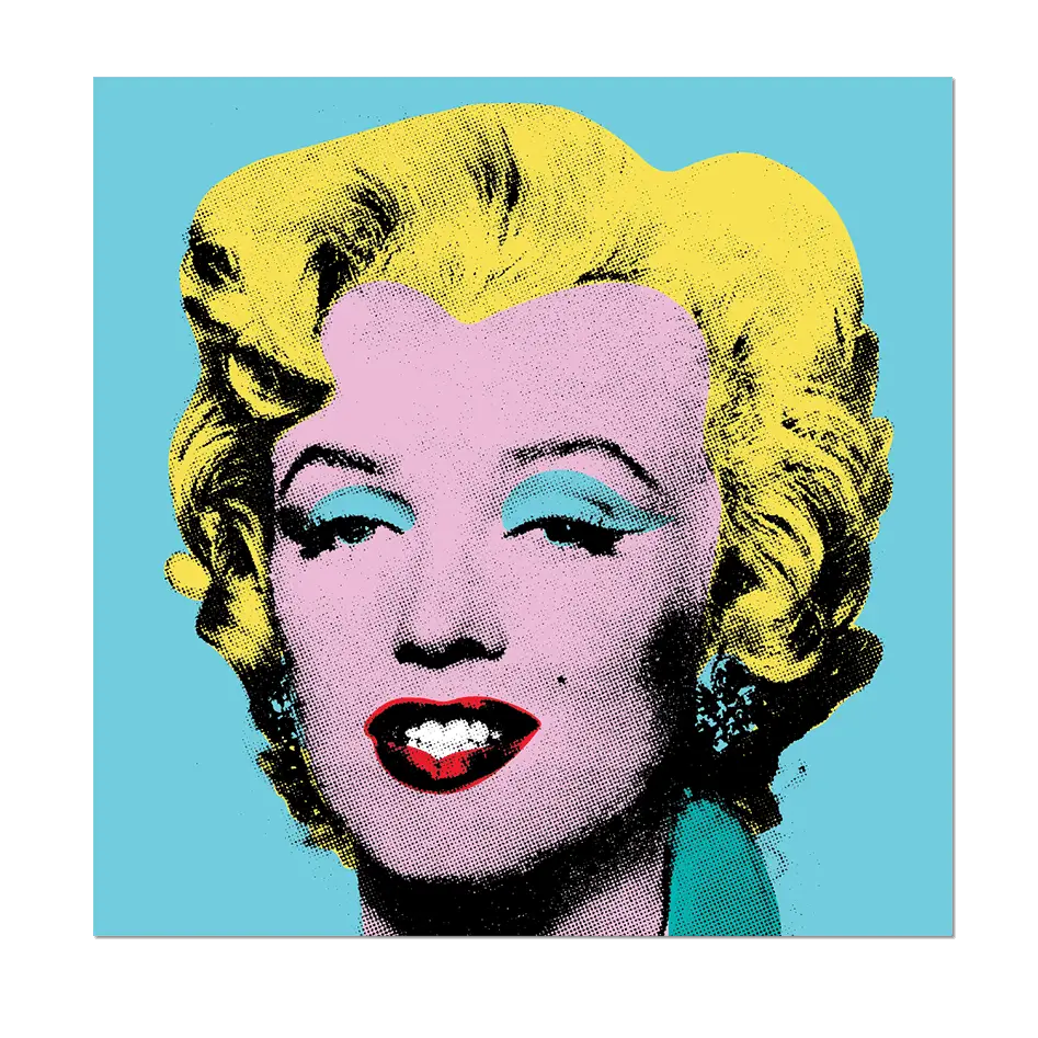 Shot Sage Blue Marilyn by Andy Warhol Sticker
