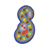 Jeffrey Gibson Blue Snake Sticker