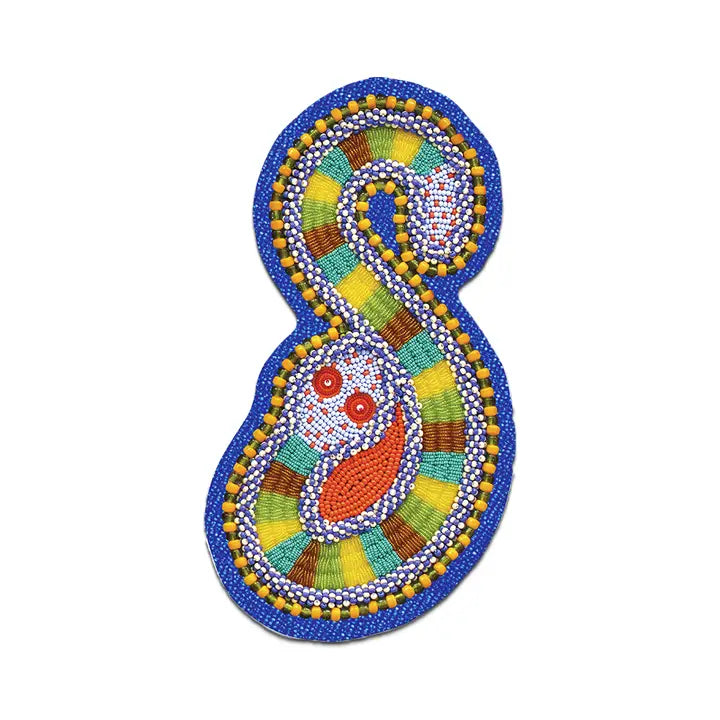 Jeffrey Gibson Blue Snake Sticker