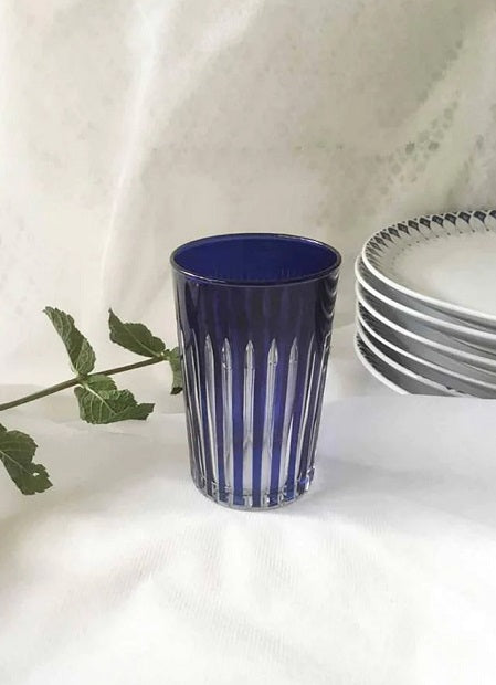 Blue Stripes Tea Glass (178-B)