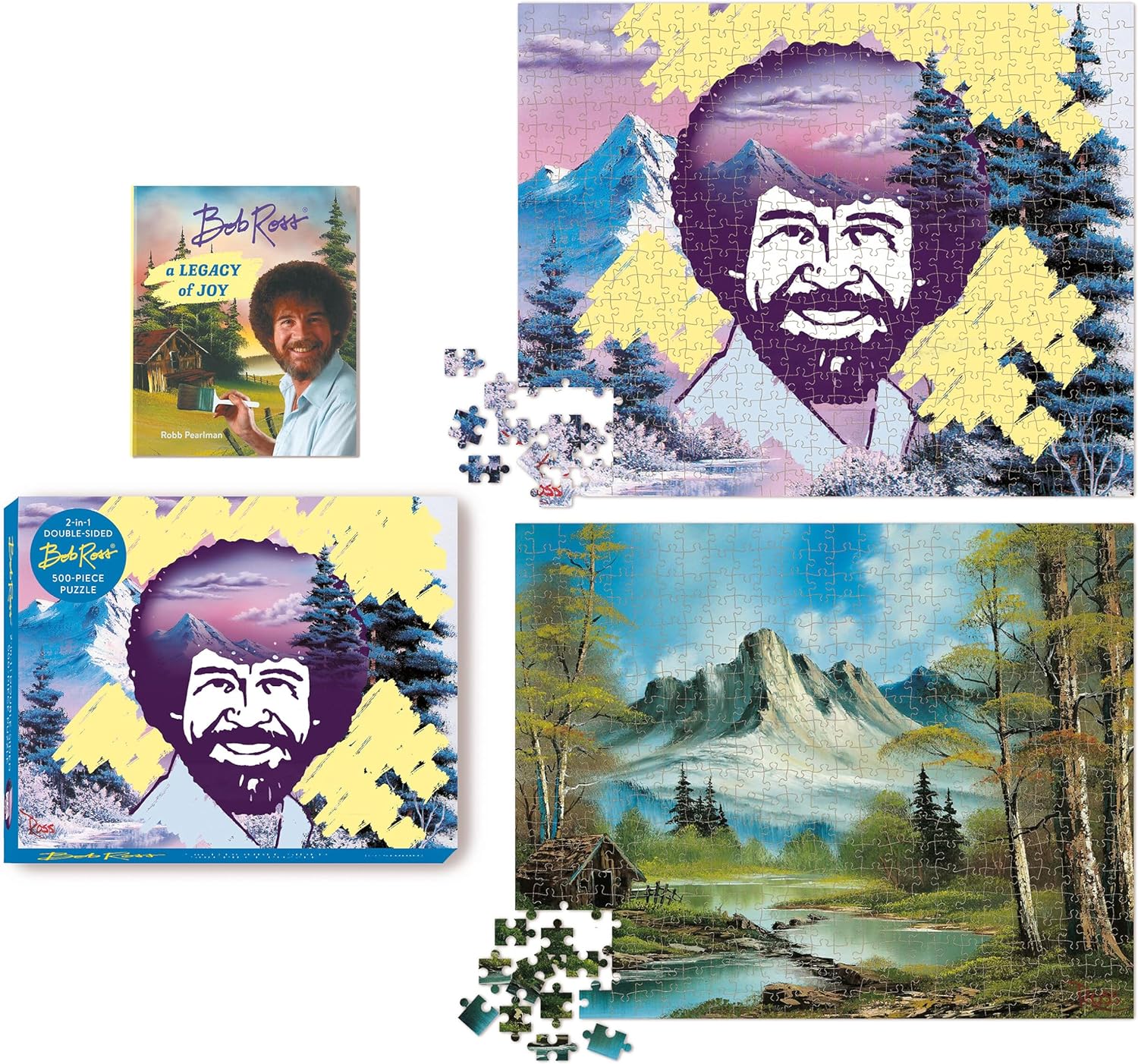 Bob Ross 2-in-1 Double-Sided Puzzle