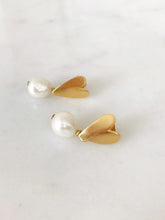 Le Coeur Earrings w/Pearls