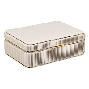 Bella Medium Jewelry Box - Bone