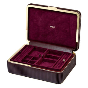 Bella Medium Jewelry Box - Bordeaux