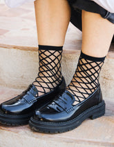 Brooklyn Bridge Black Socks