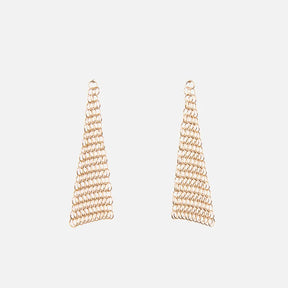 Pascale Lion Collection B Triangle Earrings DO (golden finish)