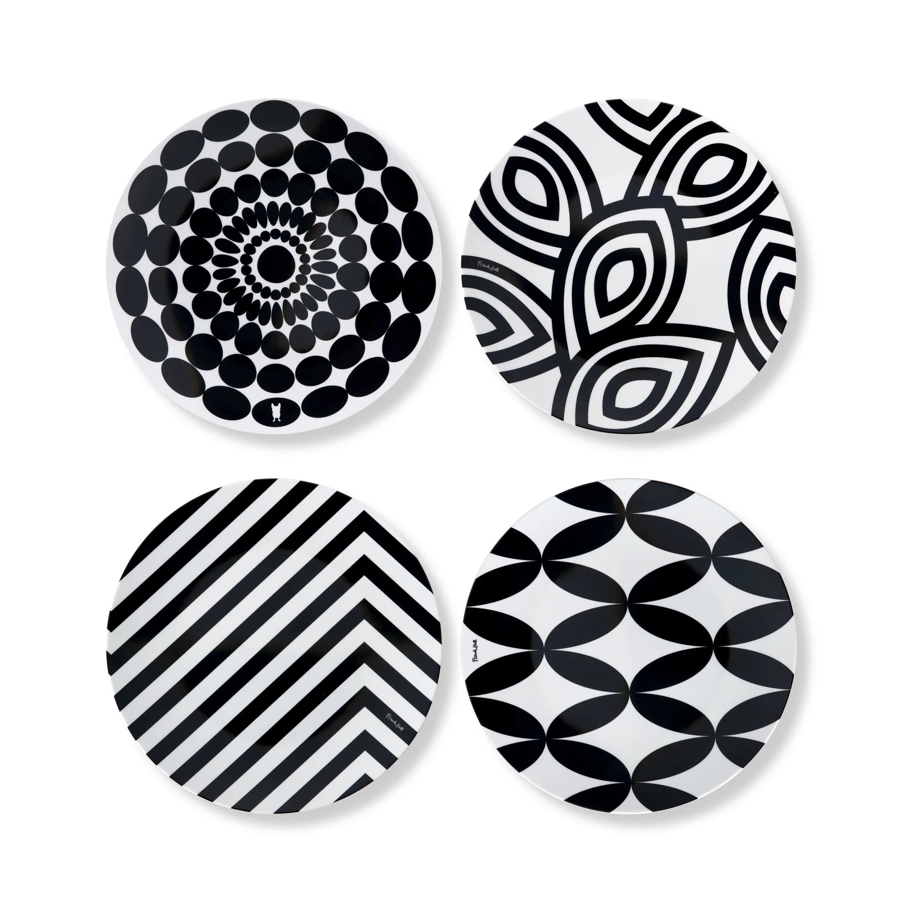 B&W Salad Plate Gift Box 9"