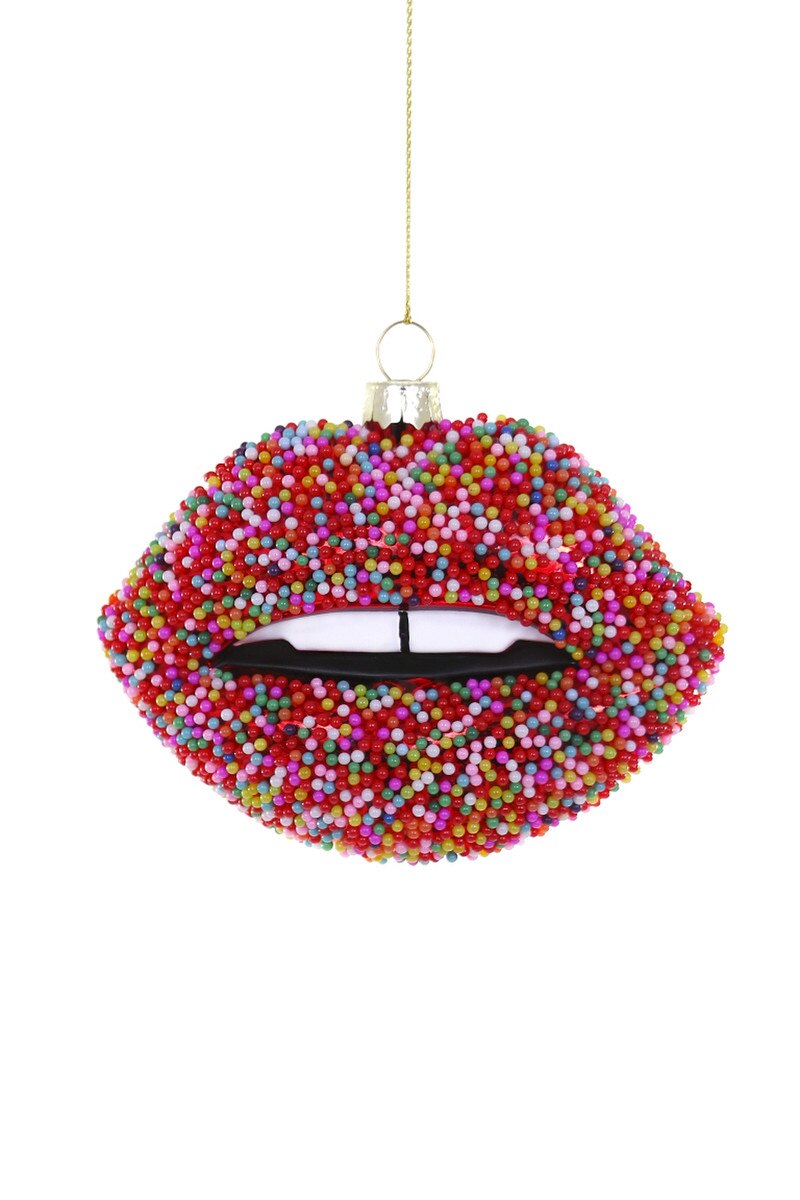 Candy Lips w/Sprinkles Ornament