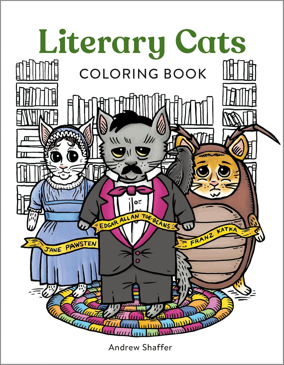 Literary Cats Coloring Book