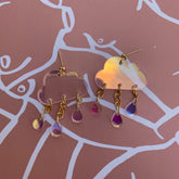Iridescent Cloud Earrings
