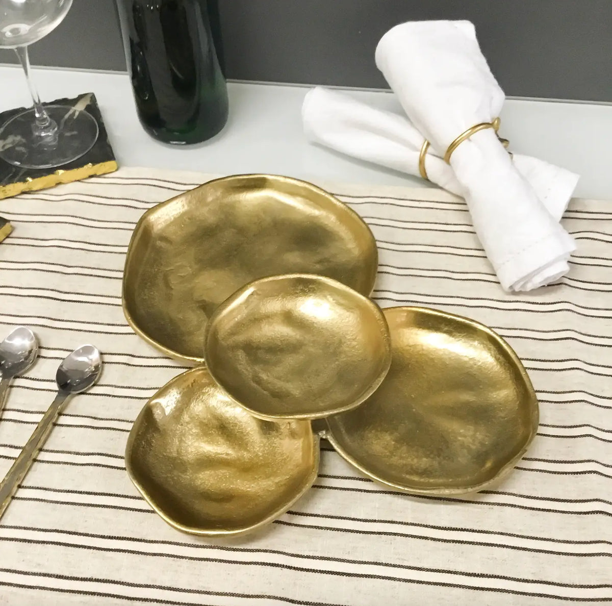 Gold 4 Plate Cluster Dish