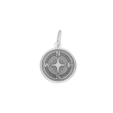 LOLA Compass Rose Small Pendant (pewter)