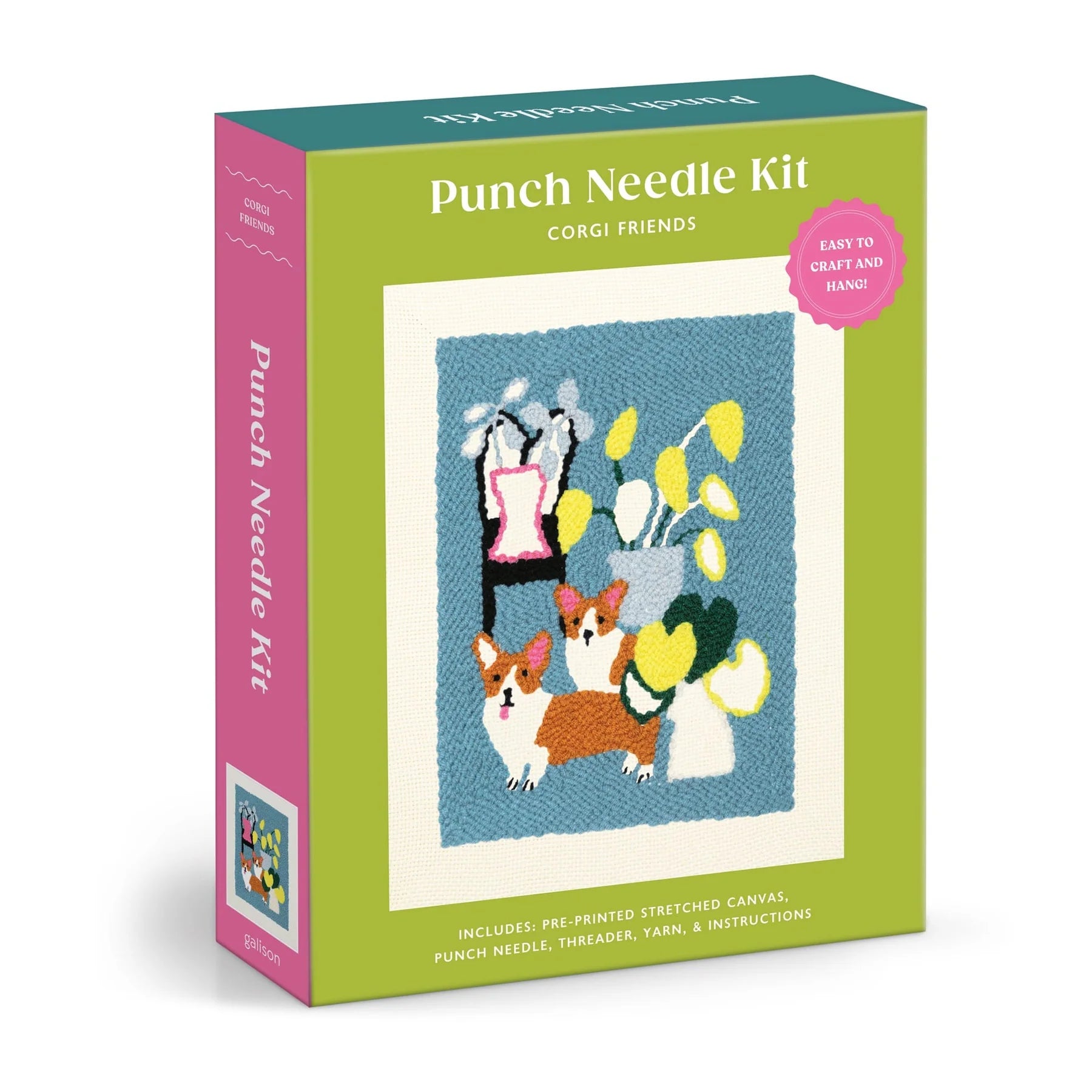 Corgi Friends Punch Needle Kit