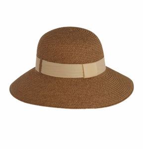 Foldable Twill Sunhat - Cream-Colored Band
