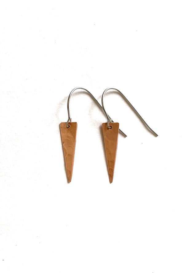 Dainty Triangle Earrings