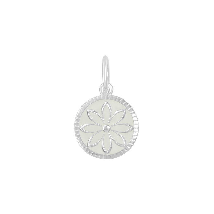 LOLA Daisy Small Pendant (silver/alpine white)