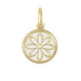 Daisy Small Pendant (gold/alpine white)
