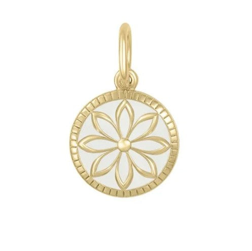 Daisy Small Pendant (gold/alpine white)