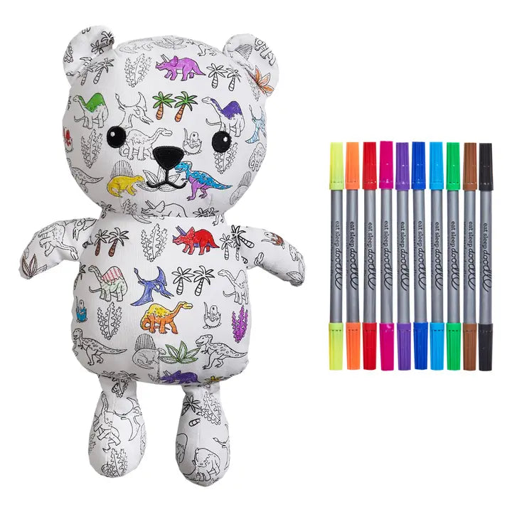 Eat Sleep Doodle Dinosaur Teddy Bear
