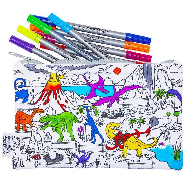 Eat Sleep Doodle Dinosaur Pencil Case